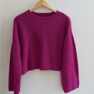 Vero Moda Fuchsia Crew Neck Sweater